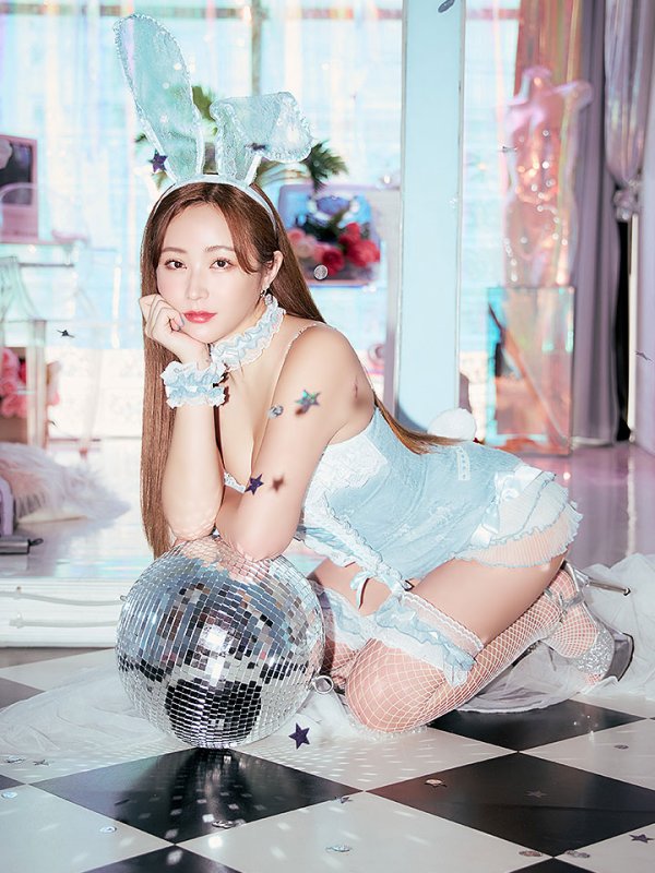 画像25: 【即日発送】【ハロウィン】パールチェーンレースバニーガール【コスプレ7点セット】【S-Lサイズ/3カラー】[OF01]