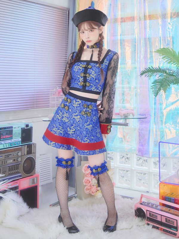 画像5: 【SALE!!】【即日発送】【ハロウィン】緩苺ちゃん着用  セットアップキョンシー【コスプレ5点セット】【S-Mサイズ/1カラー】(SE01YN)[HC03]