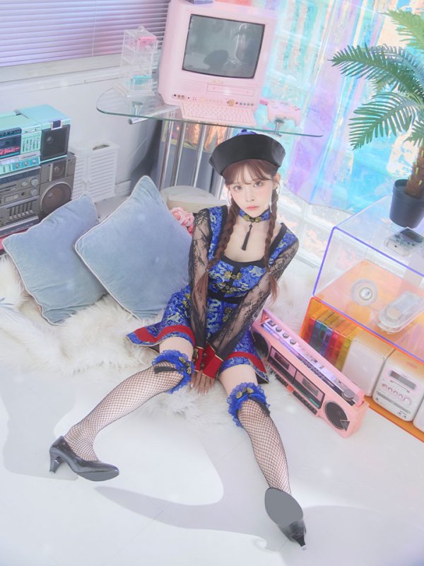 画像6: 【SALE!!】【即日発送】【ハロウィン】緩苺ちゃん着用  セットアップキョンシー【コスプレ5点セット】【S-Mサイズ/1カラー】(SE01YN)[HC03]