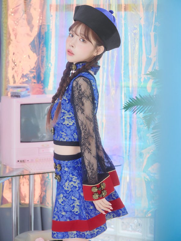 画像10: 【SALE!!】【即日発送】【ハロウィン】緩苺ちゃん着用  セットアップキョンシー【コスプレ5点セット】【S-Mサイズ/1カラー】(SE01YN)[HC03]