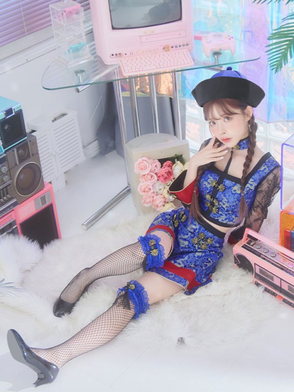 画像11: 【SALE!!】【即日発送】【ハロウィン】緩苺ちゃん着用  セットアップキョンシー【コスプレ5点セット】【S-Mサイズ/1カラー】(SE01YN)[HC03]