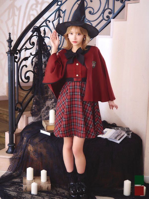 画像1: 【ハロウィン】 魔法学校制服 【コスプレ3点セット】【S-Mサイズ/2カラー】[YMT]