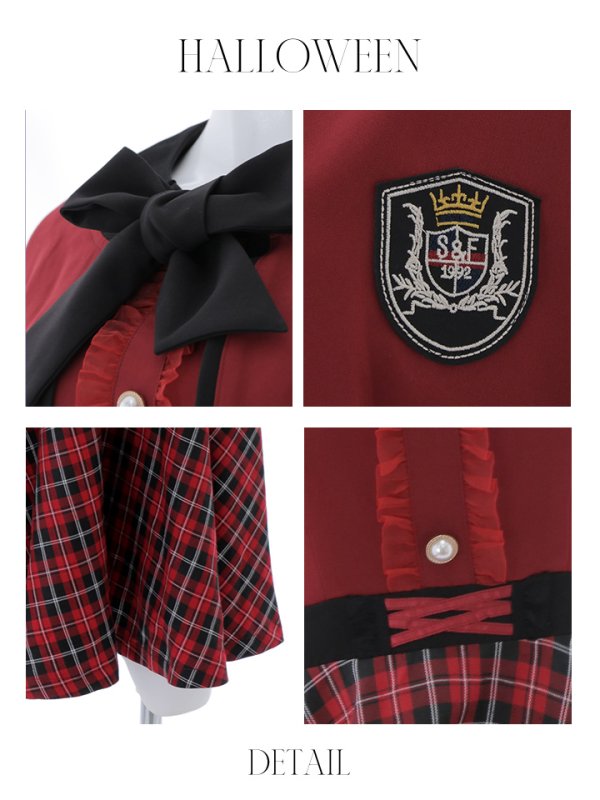 画像28: 【SALE!!】【ハロウィン】 魔法学校制服 【コスプレ3点セット】【S-Mサイズ/2カラー】[OF01]