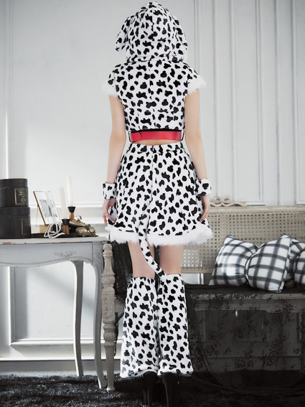 画像8: 【SALE!!】【即日発送】【ハロウィン】ダルメシアンセットアップ【コスプレ6点セット】【S-Lサイズ/1カラー】[OF01]