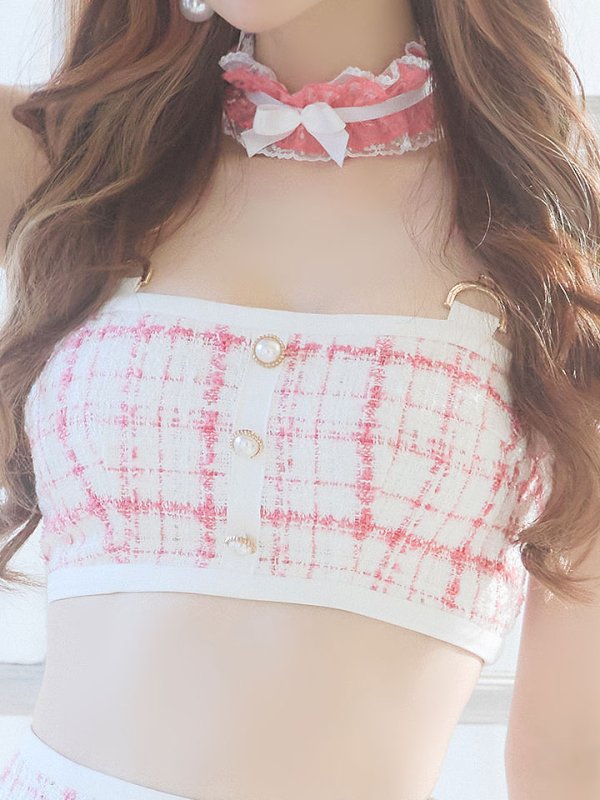 画像16: 【SALE!!】【即日発送】【ハロウィン】 ツイードバニーラップススカートセットアップコスプレ【コスプレ7点セット】【S-Mサイズ/2カラー】[HC03]