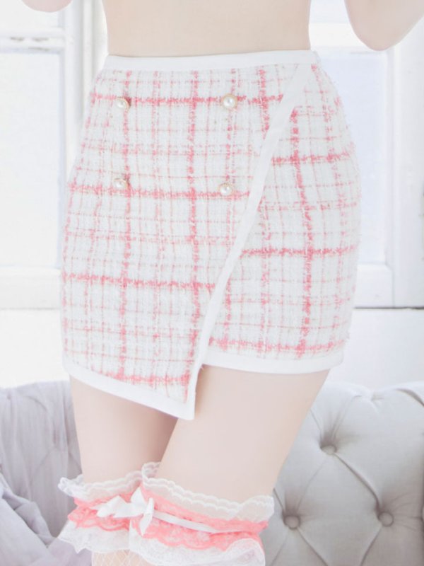 画像17: 【SALE!!】【即日発送】【ハロウィン】 ツイードバニーラップススカートセットアップコスプレ【コスプレ7点セット】【S-Mサイズ/2カラー】[HC03]