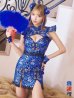 画像2: 【即日発送】【ハロウィン】 スリットミニチャイナ 【コスプレ3点セット】【XS-Lサイズ/3カラー】(SE01YN)[YMT] (2)