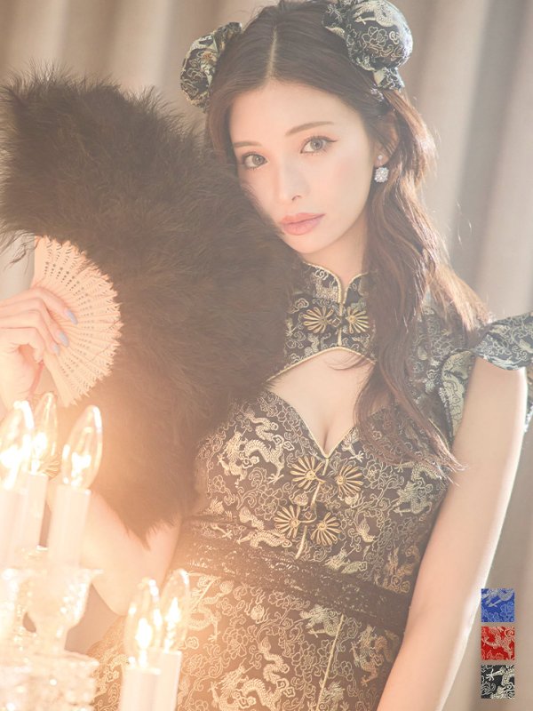 画像3: 【即日発送】【ハロウィン】 スリットミニチャイナ 【コスプレ3点セット】【XS-Lサイズ/3カラー】(SE01YN)[OF04]