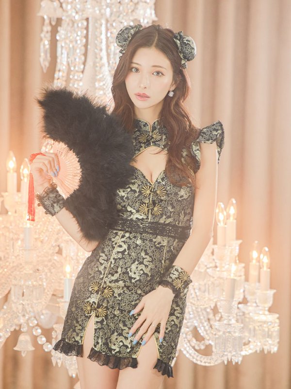 画像7: 【即日発送】【ハロウィン】 スリットミニチャイナ 【コスプレ3点セット】【XS-Lサイズ/3カラー】(SE01YN)[OF04]