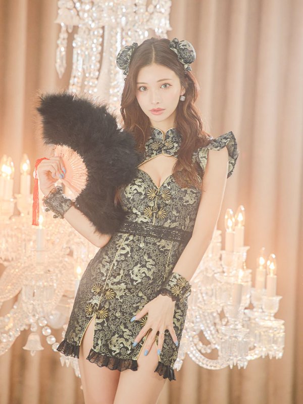 画像11: 【即日発送】【ハロウィン】 スリットミニチャイナ 【コスプレ3点セット】【XS-Lサイズ/3カラー】(SE01YN)[OF04]