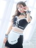 画像2: 【即日発送】【ハロウィン】キャットメイドセットアップ【コスプレ6点セット】【S-Mサイズ】【YMT】 (2)