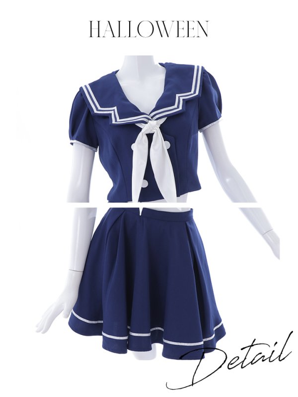 画像5: 【SALE!!】【即日発送】【ハロウィン】水兵セットアップ【コスプレ5点セット】【S-Lサイズ/1カラー】[HC03]
