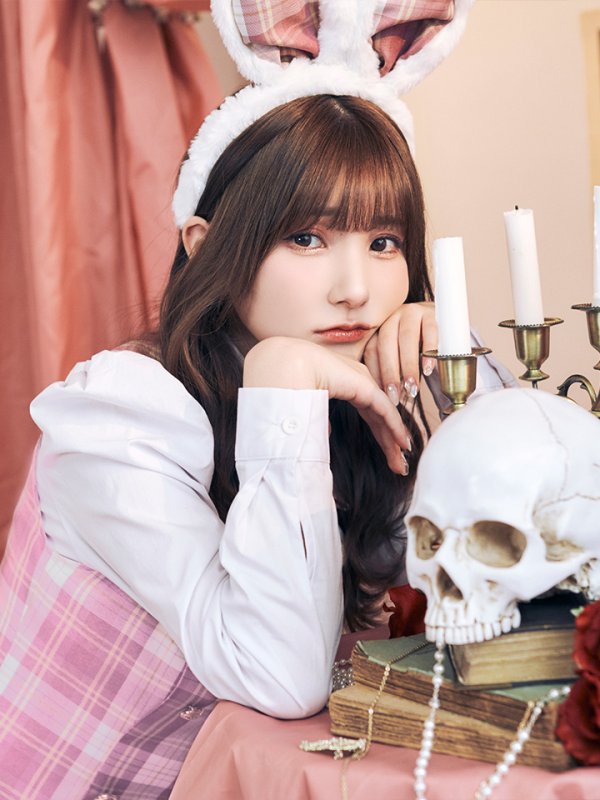 画像4: 【SALE!!】【ハロウィン】チェック制服バニー【コスプレ6点セット】 【S-Lサイズ/1カラー】[OF01]