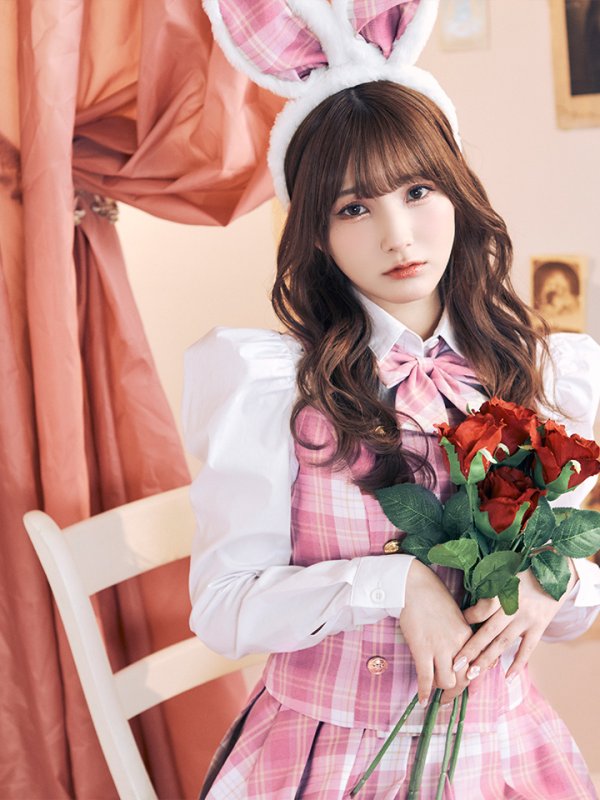 画像7: 【SALE!!】【ハロウィン】チェック制服バニー【コスプレ6点セット】 【S-Lサイズ/1カラー】[OF01]