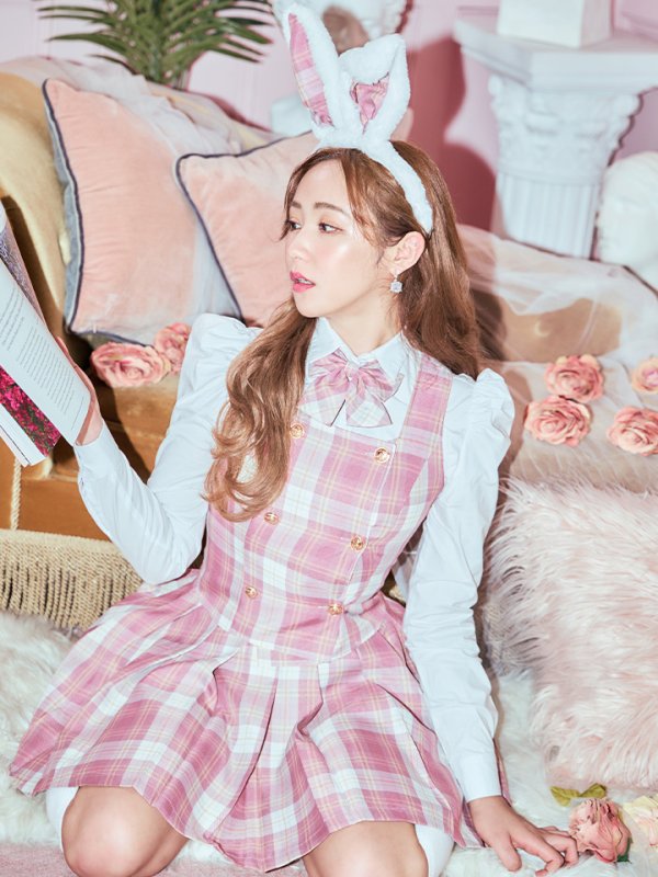 画像5: 【SALE!!】【ハロウィン】チェック制服バニー【コスプレ6点セット】 【S-Lサイズ/1カラー】[OF01]