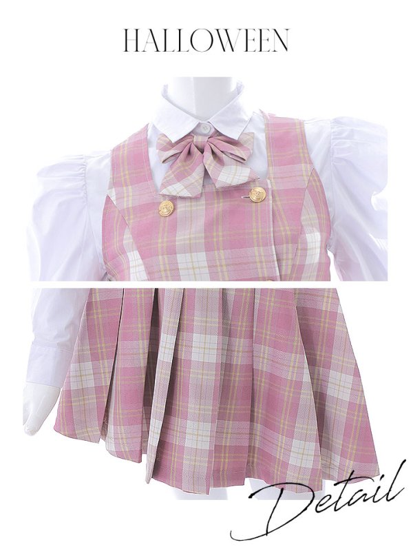 画像23: 【SALE!!】【ハロウィン】チェック制服バニー【コスプレ6点セット】 【S-Lサイズ/1カラー】[OF01]