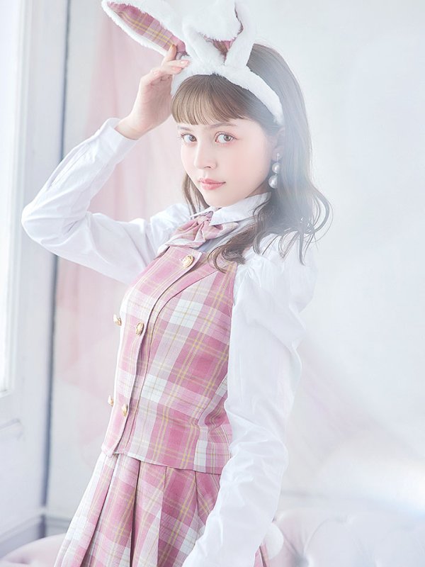 画像36: 【SALE!!】【ハロウィン】チェック制服バニー【コスプレ6点セット】 【S-Lサイズ/1カラー】[OF01]