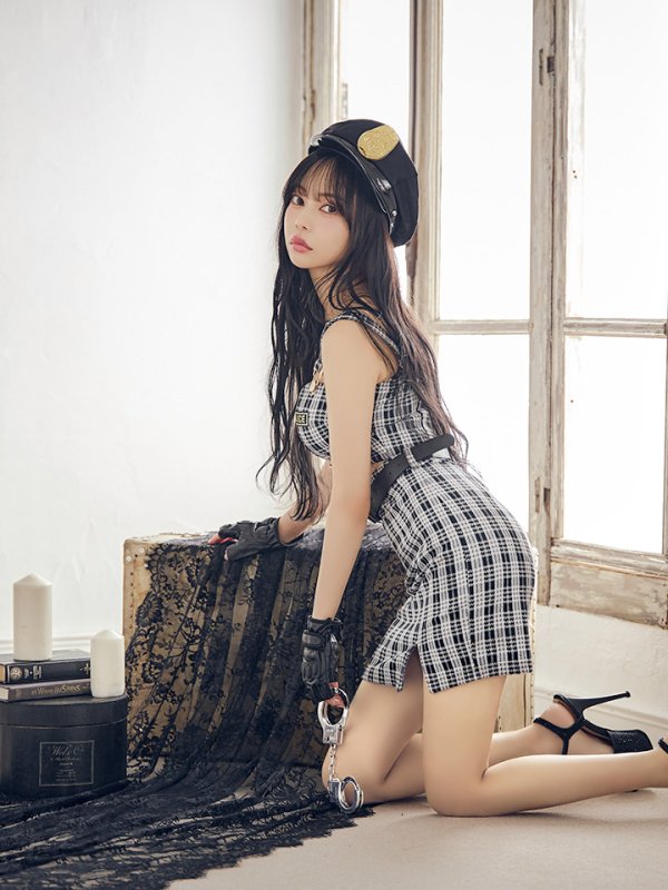 画像7: 【SALE!!】【即日発送】【ハロウィン】ツイードポリスセットアップ 【コスプレ5点セット】【XS-Mサイズ】(OF0106-SV)[OF04-Bg]