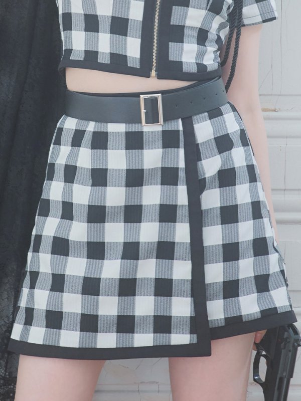 画像16: 【SALE!!】送料無料！【ハロウィン】 ギンガムセットアップポリス 【コスプレ5点セット】【XS-Mサイズ/1カラー】(OF0106-SV)[OF01-B]