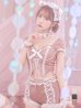 画像1: 【即日発送】【ハロウィン】コルセットレースキャット 【コスプレ6点セット】 【S-Mサイズ/3カラー】[YMT] (1)