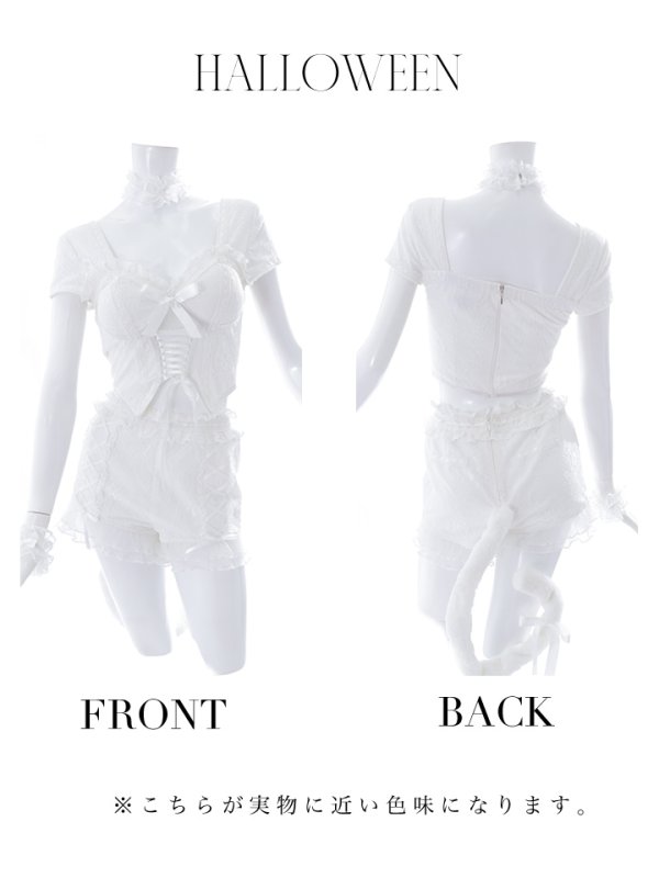 画像39: 【即日発送】【ハロウィン】コルセットレースキャット 【コスプレ6点セット】 【S-Mサイズ/3カラー】[OF01]