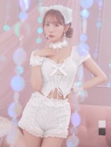 【即日発送】【ハロウィン】コルセットレースキャット 【コスプレ6点セット】 【S-Mサイズ/3カラー】[YMT]