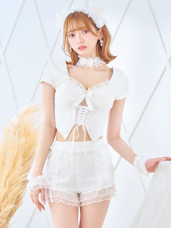 画像4: 【即日発送】【ハロウィン】コルセットレースキャット 【コスプレ6点セット】 【S-Mサイズ/3カラー】[OF01]