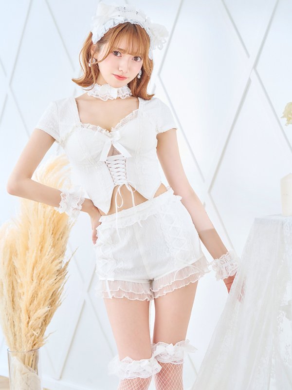 画像9: 【即日発送】【ハロウィン】コルセットレースキャット 【コスプレ6点セット】 【S-Mサイズ/3カラー】[OF01]