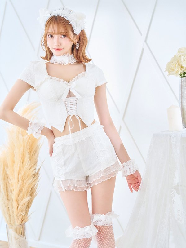 画像10: 【即日発送】【ハロウィン】コルセットレースキャット 【コスプレ6点セット】 【S-Mサイズ/3カラー】[OF01]