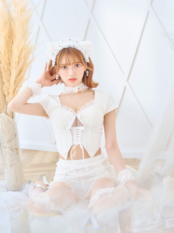 画像12: 【即日発送】【ハロウィン】コルセットレースキャット 【コスプレ6点セット】 【S-Mサイズ/3カラー】[OF01]