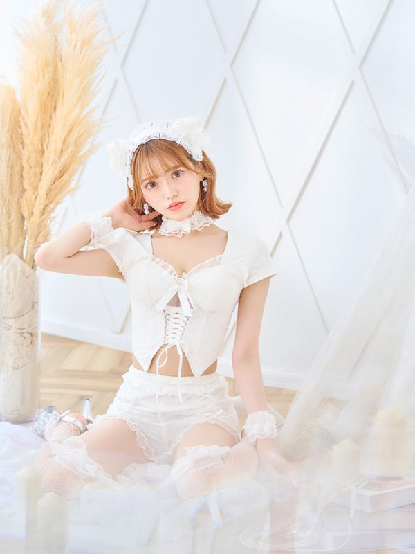 画像13: 【即日発送】【ハロウィン】コルセットレースキャット 【コスプレ6点セット】 【S-Mサイズ/3カラー】[OF01]