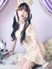 画像5: 【即日発送】【ハロウィン】【LARME/ラルム掲載】ツイードくまセットアップ/ベア 【コスプレ6点セット】 【XS-Mサイズ/1カラー】[YMT]