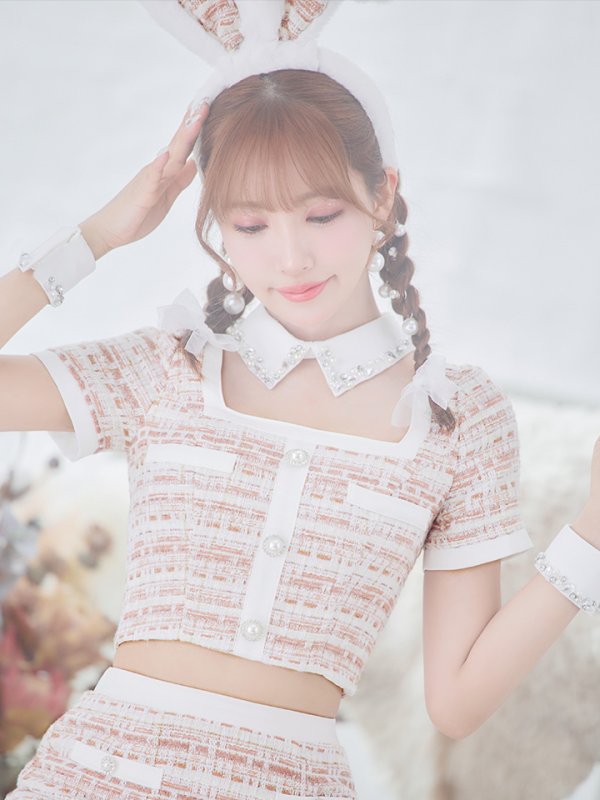 画像7: 【SALE!!】【即日発送】【ハロウィン】 ツイードセットアップバニー【コスプレ6点セット】【XS-Mサイズ/1カラー】[OF01]