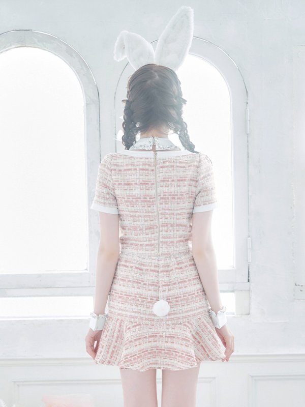 画像12: 【SALE!!】【即日発送】【ハロウィン】 ツイードセットアップバニー【コスプレ6点セット】【XS-Mサイズ/1カラー】[OF01]