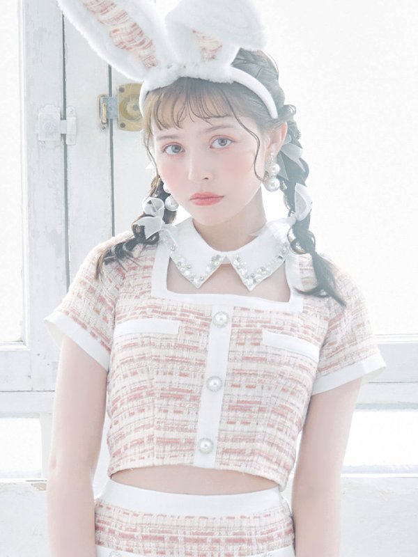 画像13: 【SALE!!】【即日発送】【ハロウィン】 ツイードセットアップバニー【コスプレ6点セット】【XS-Mサイズ/1カラー】[OF01]