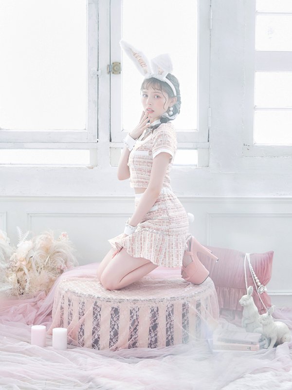 画像11: 【SALE!!】【即日発送】【ハロウィン】 ツイードセットアップバニー【コスプレ6点セット】【XS-Mサイズ/1カラー】[OF01]