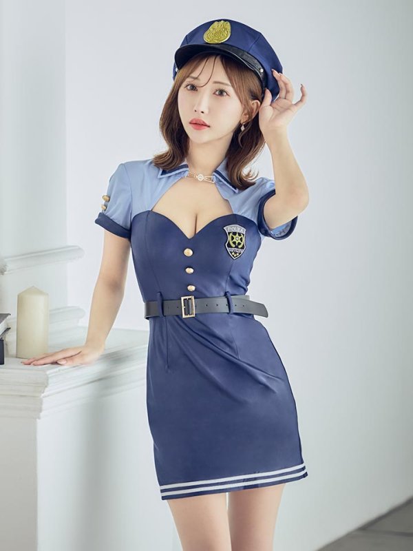 画像13: 【SALE!!】【即日発送！】【ハロウィン】 ポリスワンピース 【コスプレ3点セット】 【S-XLサイズ/1カラー】[OF04-Bnvg]