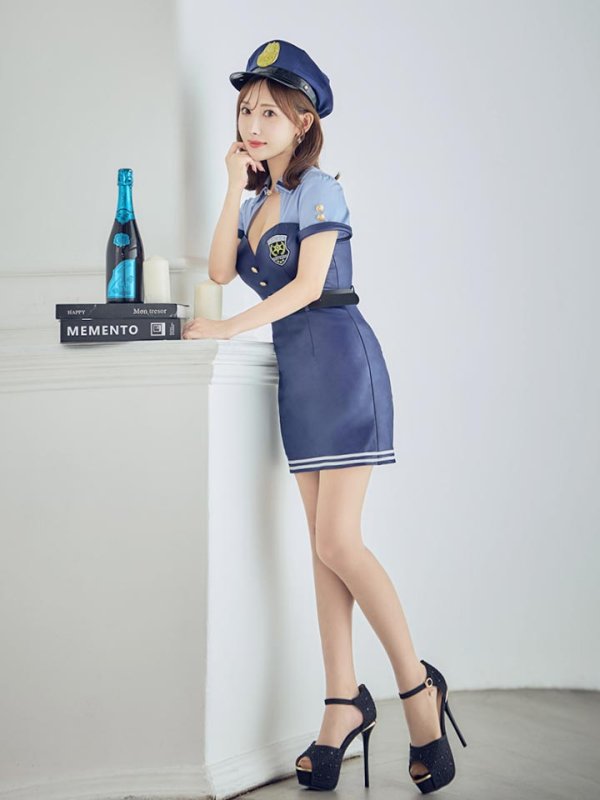 画像8: 【SALE!!】【即日発送！】【ハロウィン】 ポリスワンピース 【コスプレ3点セット】 【S-XLサイズ/1カラー】[OF04-Bnvg]