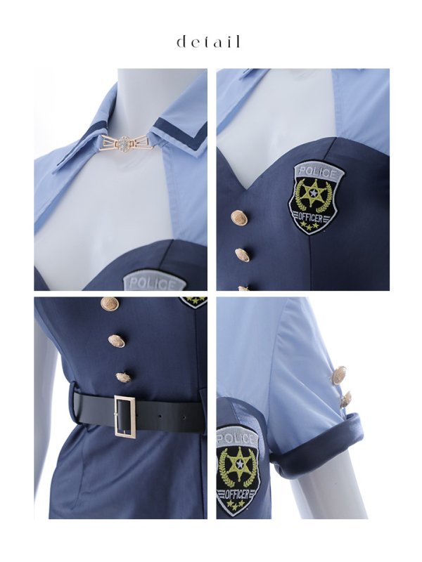 画像21: 【SALE!!】【即日発送！】【ハロウィン】 ポリスワンピース 【コスプレ3点セット】 【S-XLサイズ/1カラー】[OF04-Bnvg]