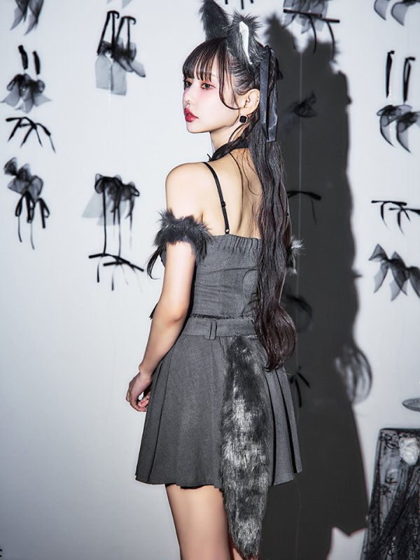 画像11: 【ハロウィン】レースアップオオカミセットアップ 【コスプレ8点セット】[HC03]