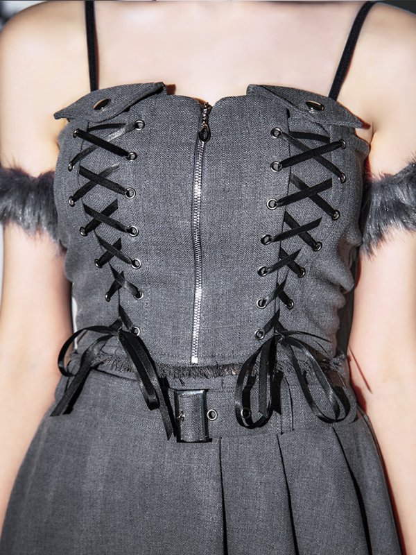 画像18: 【ハロウィン】レースアップオオカミセットアップ 【コスプレ8点セット】[HC03]