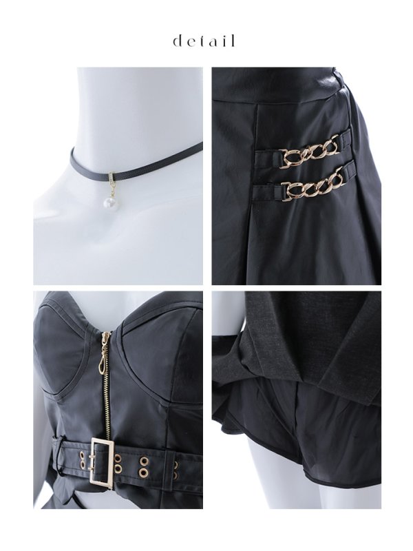 画像25: 【ハロウィン】 フレアレザーデビルセットアップ 【コスプレ8点セット】【XS-Lサイズ/1カラー】[OF04-H]