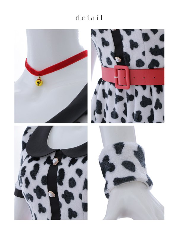 画像23: 【即日発送！】【ハロウィン】ダルメシアンミニフレアワンピース 【コスプレ点セット】 【S-XLサイズ/1カラー】[OF01]