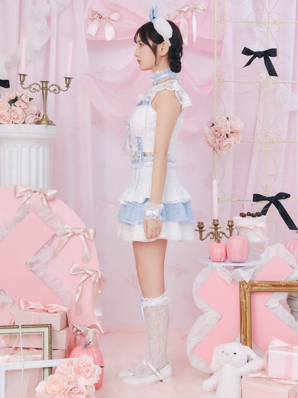 画像9: 【SALE!!】【即日発送！】【ハロウィン】ホワイトパピーセットアップ 【コスプレ6点セット】[OF01]