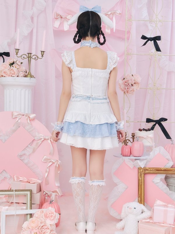 画像11: 【SALE!!】【即日発送！】【ハロウィン】ホワイトパピーセットアップ 【コスプレ6点セット】[OF01]