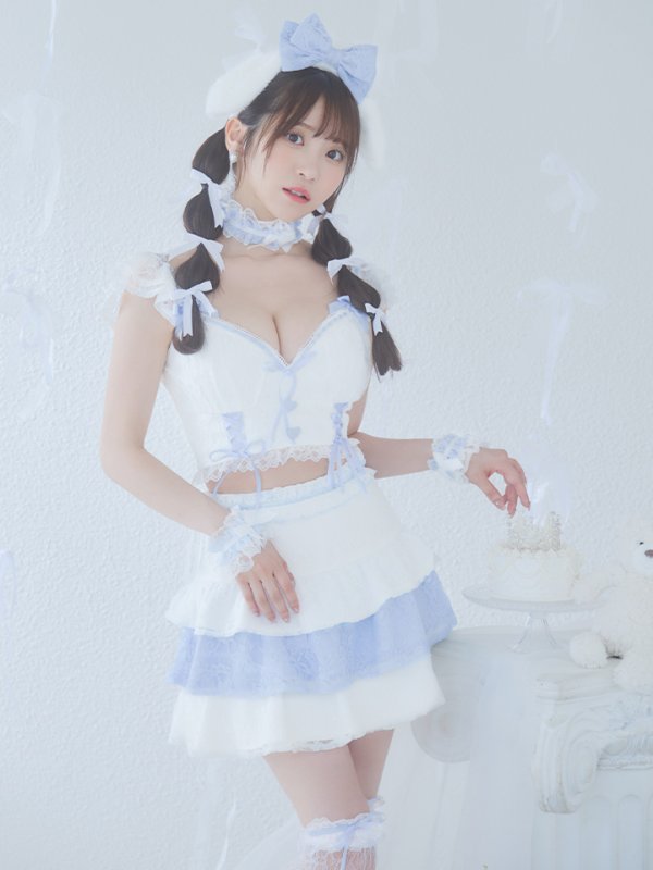 画像12: 【SALE!!】【即日発送！】【ハロウィン】ホワイトパピーセットアップ 【コスプレ6点セット】[OF01]