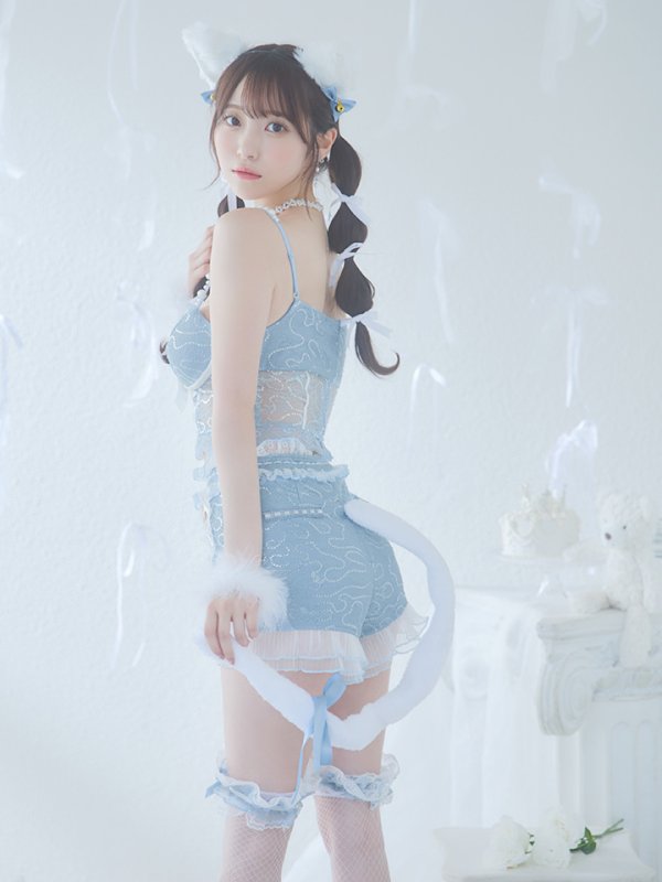 画像11: 【SALE!!】【ハロウィン】 キラキラキャットパンツセットアップ 【コスプレ6点セット】 【XS-Mサイズ/2カラー】[OF04]