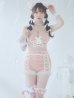画像2: 【ハロウィン】 キラキラキャットパンツセットアップ 【コスプレ6点セット】 【XS-Mサイズ/2カラー】[YMT] (2)