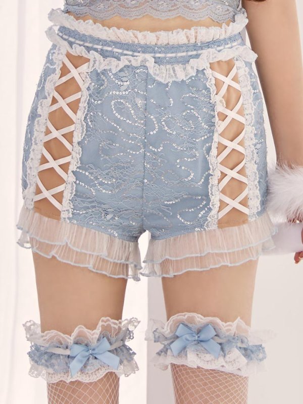 画像16: 【SALE!!】【ハロウィン】 キラキラキャットパンツセットアップ 【コスプレ6点セット】 【XS-Mサイズ/2カラー】[HC03]