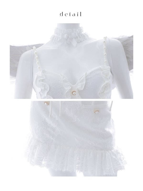 画像26: 【即日発送】【ハロウィン】セクシーエンジェルセットアップ 【コスプレ7点セット】【XS-Mサイズ/1カラー】[OF04-H]